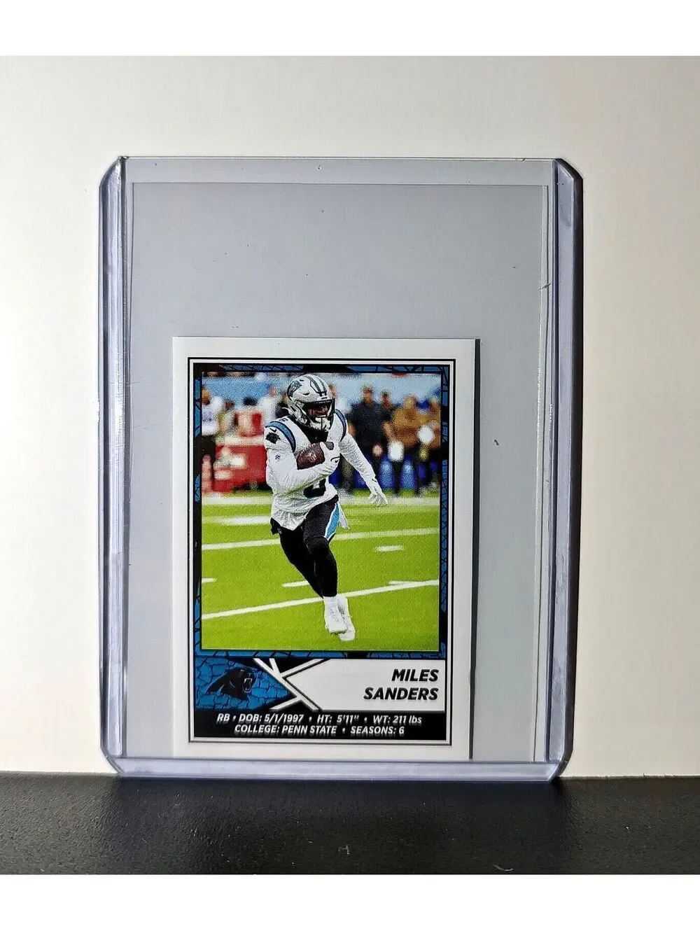 Miles Sanders 2024 Panini NFL Sticker #444 Carolina Panthers